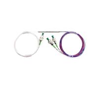 Coupleur de fibre 1064nm 1 Split 2, 2 Split 2 Split 2 Fibre Coupleur Tube en acier Le paquet peut être un rapport spectral arbitraire (coupleur 1split2fibre)