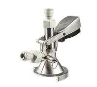 Coupleur de fût de bière de Type A/G, système de bière pression, distributeur de robinet de fût, coupleur de fût de brassage à domicile avec connecteur rapide (Color : A Type with Adapter)