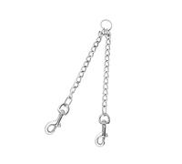 Coupleur de Laisse Double en Métal pour Chien,Coupleur À 2 Voies sans Enchevêtrement,Double Laisse pour 2 Grands,Moyens et Petits Chiens