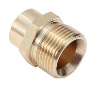 Coupleur de lance à mousse en laiton, adaptateur M22 vers 0,6 cm, joint en laiton pour outils de nettoyage haute pression, compatible avec les nettoyeurs haute pression