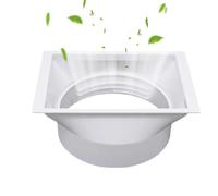 Coupleur de tuyau de climatiseur portable | Connecteur de tuyau d'évacuation AC de 15 cm | Rallonge de couplage avec filetages dans le sens des aiguilles d'une montre et dans le sens contraire des