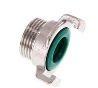 Coupleur de tuyau de jardin GEKA mâle 1'' en acier inoxydable