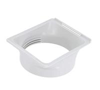 Coupleur de Tuyau D'échappement AC pour Fenêtre Portable Conception de Filetage Universel Adaptateur de Tuyau D'échappement Portable Rectangulaire à Rond en ABS pour Tuyau de 150 Mm / 5,9 Pouces