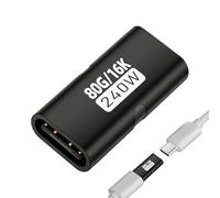 Coupleur de type C - Connecteur de données haute vitesse, menuisier compact avec synchronisation rapide, adaptateur en métallique avec prise ferme, accessoire informatique au design pratique,