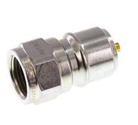 Coupleur en acier DN 10 pour machine à laver Bouchon G 3/8 pouce filetage mâle double obturation