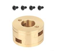 Coupleur en laiton pour imprimante 3D, axe Z pour VzBoT, 16 mm pour accouplement d'arbre flexible pour l'alignement, coupleur rond usiné CNC pour réduire le mouvement du lit et améliorer la précision