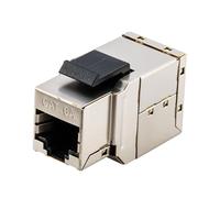 Coupleur en Ligne RJ45 10G Cat7 C6A, connecteur Femelle blindé Droit(2pcs per lot,Cat 6A Bronze)