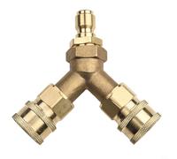 Coupleur en T, raccord en laiton 4000 PSI 3/8" coupleur rapide pour nettoyeurs haute pression