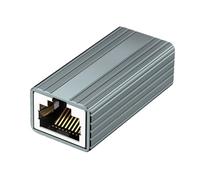 Coupleur Ethernet, connexion câble Ethernet 10 000 Mbit/s, étend la prise en charge réseau de 100 mètres avec blindage simple de l'adaptateur de connexion