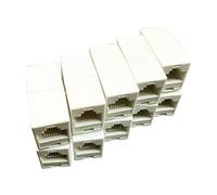 Coupleur Ethernet, coupleur de câble Ethernet | Coupleur RJ45 femelle à femelle,Connecteur de câble réseau modulaire 10x Plug pour une connectivité transparente
