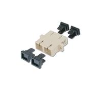 Coupleur Fibre Optique Digitus SC/SC Multimode Gris Polymère, Connecteurs SC, Boîtier d'épissure, DN-96004-1, Full Duplex, Plug and Play, Accessoires de Fixation