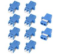 Coupleur Fibre Optique LC-LC, Duplex Monomode, 10 Pièces