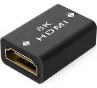 Coupleur HDMI 8 K, rallonge HDMI 2.1 femelle vers femelle, prise en charge 8K @ 60 Hz, 4K @ 120 Hz UHD HDR eARC 3D Dolby, pour ordinateur portable, HDTV, PC, moniteur, Roku TV