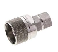 Coupleur hydraulique DN 10 en acier inoxydable Bouchon G 3/8 pouce filetage femelle ISO 14541 D M28 x 2