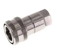 Coupleur hydraulique DN 10 en acier inoxydable Embout G 3/8 pouce filetage femelle ISO 7241-1 B D 19.1mm