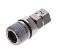 Coupleur hydraulique DN 12.5 en acier inoxydable Embout G 1/2 pouce filetage femelle ISO 14541 D M36 x 2