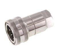 Coupleur hydraulique DN 20 en acier inoxydable Embout G 3/4 pouce filetage femelle ISO 7241-1 B D 31.4mm