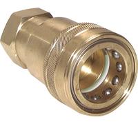 Coupleur hydraulique DN 40 en laiton Embout G 1 1/4 pouce filetage femelle ISO 7241-1 B D 44.5mm
