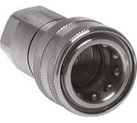 Coupleur hydraulique DN 50 en acier inoxydable Embout G 2 pouces filetage femelle ISO 7241-1 B D 63.2mm