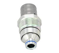 Coupleur hydraulique rapide femelle AT406475 7246802 compatible avec John Deere Skid Steer Loader 320E 323E 328E Compatible avec Bobcat Loader 753 763 773 863 864 883 Pelle E32 E32i E34