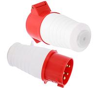 Coupleur Industriel 16A 5 Broches, Prise Industrielle étanche IP44 Triphasée, Matériaux Auxiliaires électriques 220-380V/240-415V