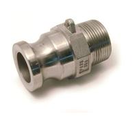 COUPLEUR MALE TYPE F INOX DIAMETRE 100MM RACCORD A CAMES - RENSON - 162110