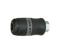 Coupleur raccord rapide de sécurité ISO 6150B Passage Ø 55 mm Raccord automatique à bague avec système daccrochage à billes en Inox 14 Femelle Corps en laiton nickelé Livré avec collier de serrage