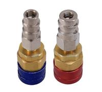 Coupleur rapide AC, adaptateur de refroidissement, connecteur de réservoir, ajustement élevé, joint anti-fuite, amélioration de la sécurité et de l'exactitude, pour le service de recharge d'air, 2,76