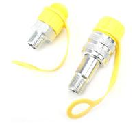 Coupleur rapide en acier plaqué par Chrome pour les systèmes hydrauliques à haute pression Résistance résistante de la pression Zg3/8 résistante réglée de l'accouplement