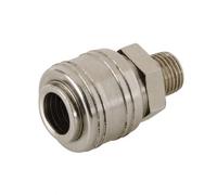 Coupleur rapide européen à filetage mâle pour air comprimé 1/4 BSP Silverline