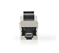 Nedis coupleur réseau - CAT6a / CAT7 - Blindé - Prise RJ45 - Prise RJ45 - Prise RJ45 - Droit - Métal - Boîte
