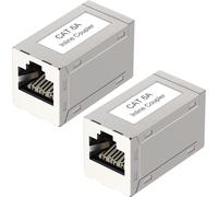 Coupleur Rj45 Blindé Cat6A Inline Adaptateur Ethernet Câble Connecteur Lot De 2[Cable06658]