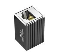 Coupleur RJ45 blindé Cat7 10 Gbit/s Ethernet Connecteur haute vitesse pour bureau/centres de données et coupleur réseau blindé en métal stable