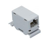 COUPLEUR RJ45 CAT6A STP POUR RAIL DIN