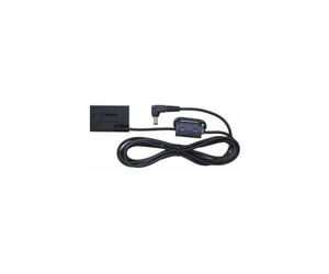 Coupleur secteur Canon DRE-18 compatible EOS RP et EOS 850D Câble long prise DC coudée Noir