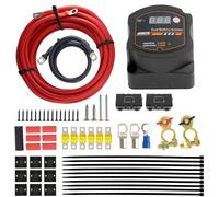 Coupleur separateur batterie 12v 140a avec écran | kit d'isolateur de batterie double, kit de relais sensible à la tension, pour voiture, caravane, tout-terrain camping-car
