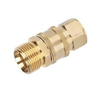 Coupleurs à dégagement rapide anti-fuite, matériaux en laiton pour eau haute pression et tuyaux de machine à laver, adaptateur de tuyau standardisé en laiton