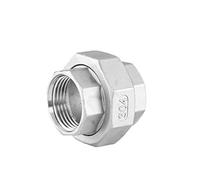 Coupling, Stainless Steel Hex Nipple,1/8” 3/4“ 1/2” 1“ 1-1/4” 1-1/2“ 2” Female Thread,(2")(1 1/4")