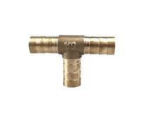 Coupling, Stainless Steel Hex Nipple,3 Way & 4 Way Brass Tube Connector, Straight Elbow Hose Cable 6 8 10 12 14 16 19mm, Copper Barbed Connector, Union,Elbow(14mm)