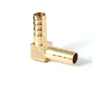 Coupling, Stainless Steel Hex Nipple,3 Way & 4 Way Brass Tube Connector, Straight Elbow Hose Cable 6 8 10 12 14 16 19mm, Copper Barbed Connector, Union,Elbow(10mm)