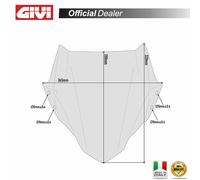 Coupole Fumée 1176A 28X36,5 Sans Supports Kawasaki Z900 2020-2020