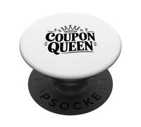 Coupon Queen Funny Shopper pour Les Amateurs de Bonnes Affaires PopSockets PopGrip Adhésif