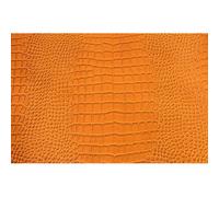 Coupon Simili Cuir 66x45 Cm Croco Orange