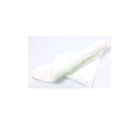 Coupon textile fausse fourrure blanche 29x29cm - artémio