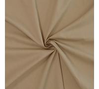 Coupon tissu popeline 100% coton - Tissu coton - Tissu popeline de coton (1m x 1m46, Beige)