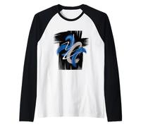 Coups de Pinceau Abstraits, Art Moderne, Design Graphique Dynamique Manche Raglan