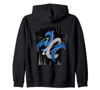 Coups de Pinceau Abstraits, Art Moderne, Design Graphique Dynamique Sweat à Capuche