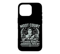 Cour de plaidoirie où Le Jugement paie Les étudiants en Droit Coque pour iPhone 16 Pro