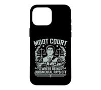 Cour de plaidoirie où Le Jugement paie Les étudiants en Droit Coque pour iPhone 16 Pro Max