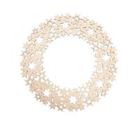 Cour.D'ornement Bois,Fsc Mixcred, Ø35cm, Nature, 10 Pièces, Avec Traverses,4,8cm,Boîte 1kit